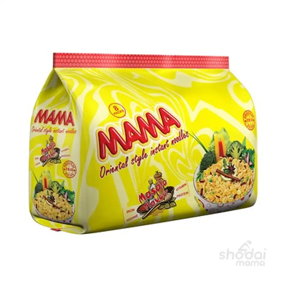 Mama Masala Flavour Instant Noodles 496gm (8 pack)